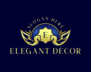 Elegant Pegasus Crest logo design