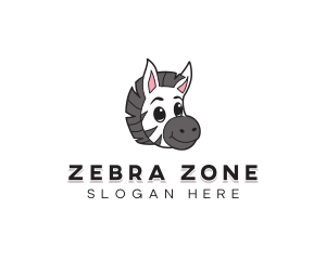 Cute Young Zebra logo