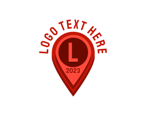 Destination Pin Location Logistics logo