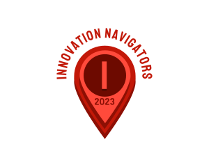 Destination Pin Location Logistics logo design