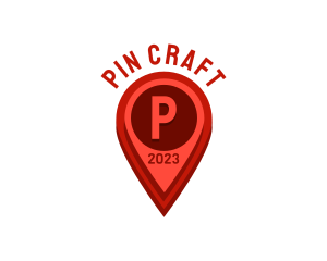 Destination Pin Location Logistics logo design