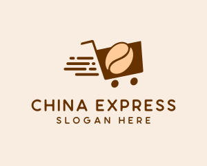 Express Coffee Shopping  logo design