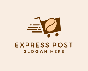 Express Coffee Shopping  logo design