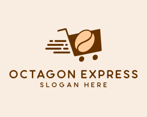 Express Coffee Shopping  logo design