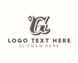 Stylish Barbershop Letter G logo