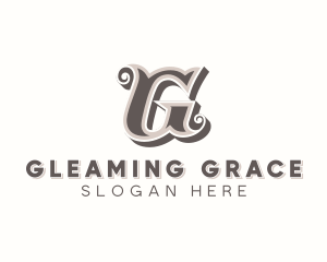 Stylish Barbershop Letter G logo design