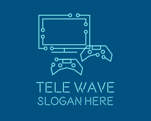 Television Gaming Controller logo design