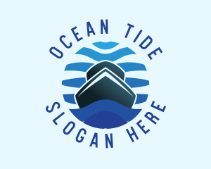 Boat Yacht Ocean logo design