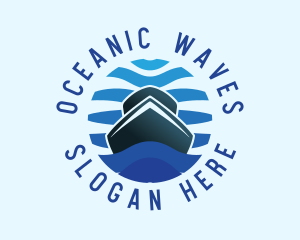 Boat Yacht Ocean logo design