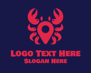 Crab Location Pin logo