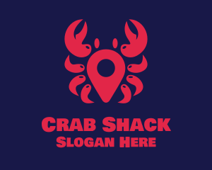 Crab Location Pin logo