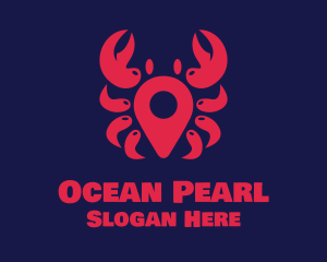 Crab Location Pin logo