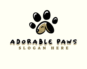 Puppy Paw Pet logo design