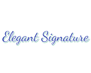 Elegant Cursive Wordmark logo design