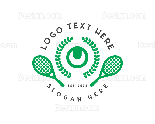 Tennis Game Tournament Logo