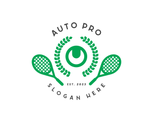 Tennis Game Tournament Logo