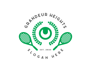 Tennis Game Tournament logo design