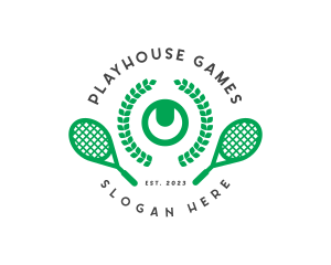 Tennis Game Tournament logo design