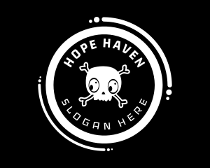 Skull Circle Skater logo
