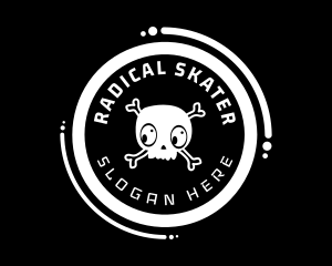 Skull Circle Skater logo