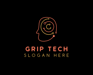 Cyber Brain Tech logo design