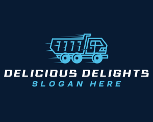 Dump Truck Construction  Logo