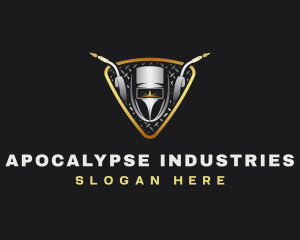 Industrial Welding Machinist logo design