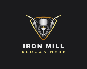 Industrial Welding Machinist logo design