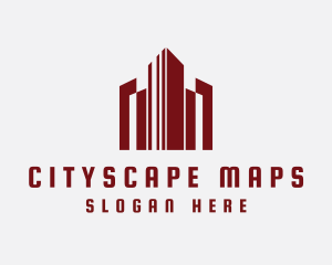 High Rise Cityscape logo design