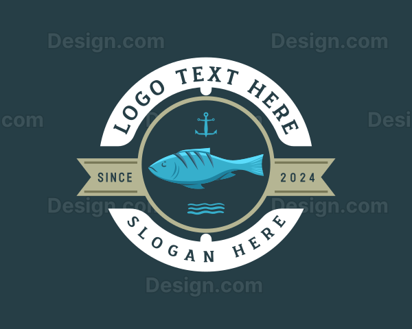 Fish Seafood Market Logo