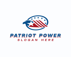 Military Eagle Patriot logo design