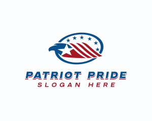 Military Eagle Patriot logo design