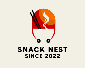 Hotpot Noodle Cart  logo design