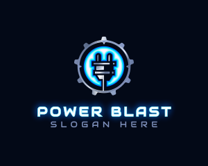 Power Energy Plug logo design