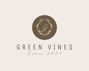 Ornamental Vine Wreath logo design