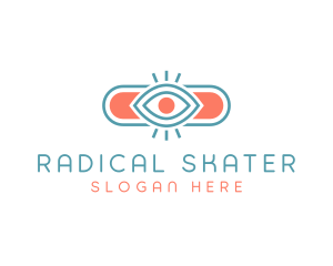 Eye Skateboard Skater logo design