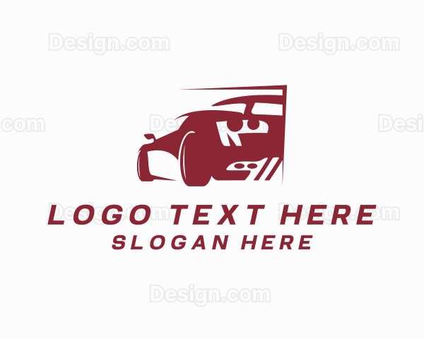 Sports Car Racing Vehicle Logo