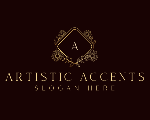 Premium Floral Ornament logo design