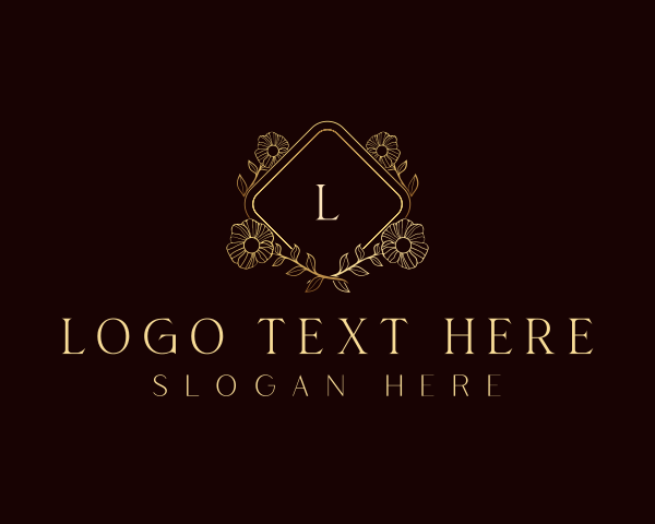 Premium Floral Ornament logo