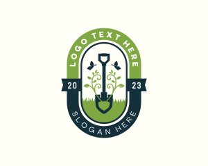 Plant Shovel Landscape logo