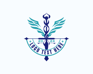 Staff - Medical Caduceus Pharmacy logo design