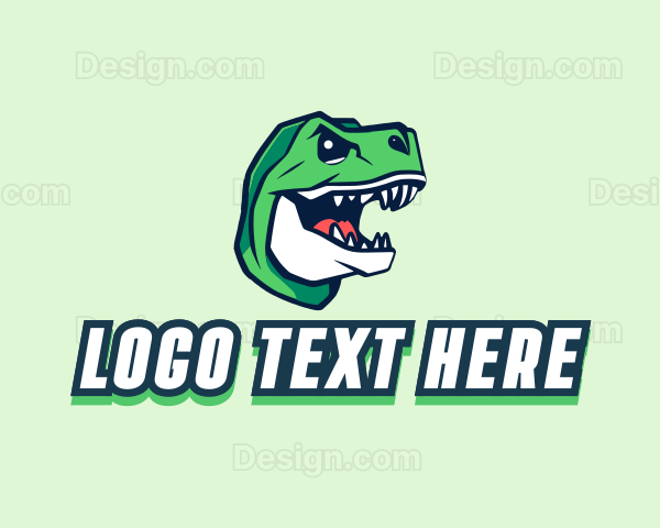 Gaming Dinosaur Monster Logo