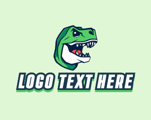 Gaming Dinosaur Monster Logo