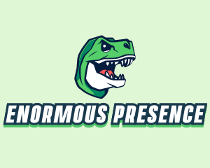 Gaming Dinosaur Monster logo