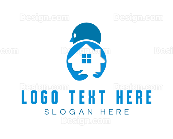Human Real Estate Agent Logo