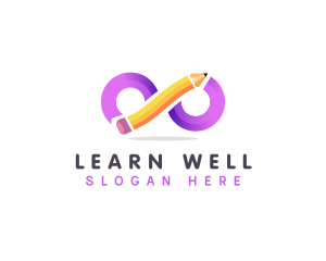 Loop Infinity Pencil  Education logo