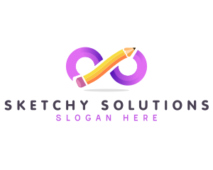 Loop Infinity Pencil  Education logo