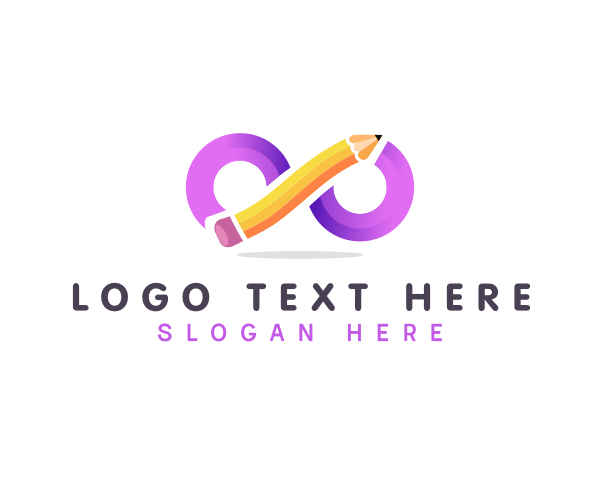 Color Pencil logo example 4