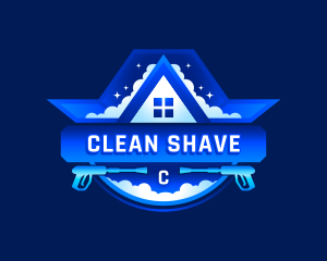 Clean Power Washer Sanitation logo design