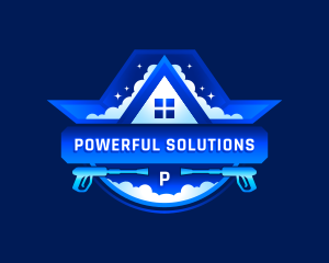 Clean Power Washer Sanitation logo design